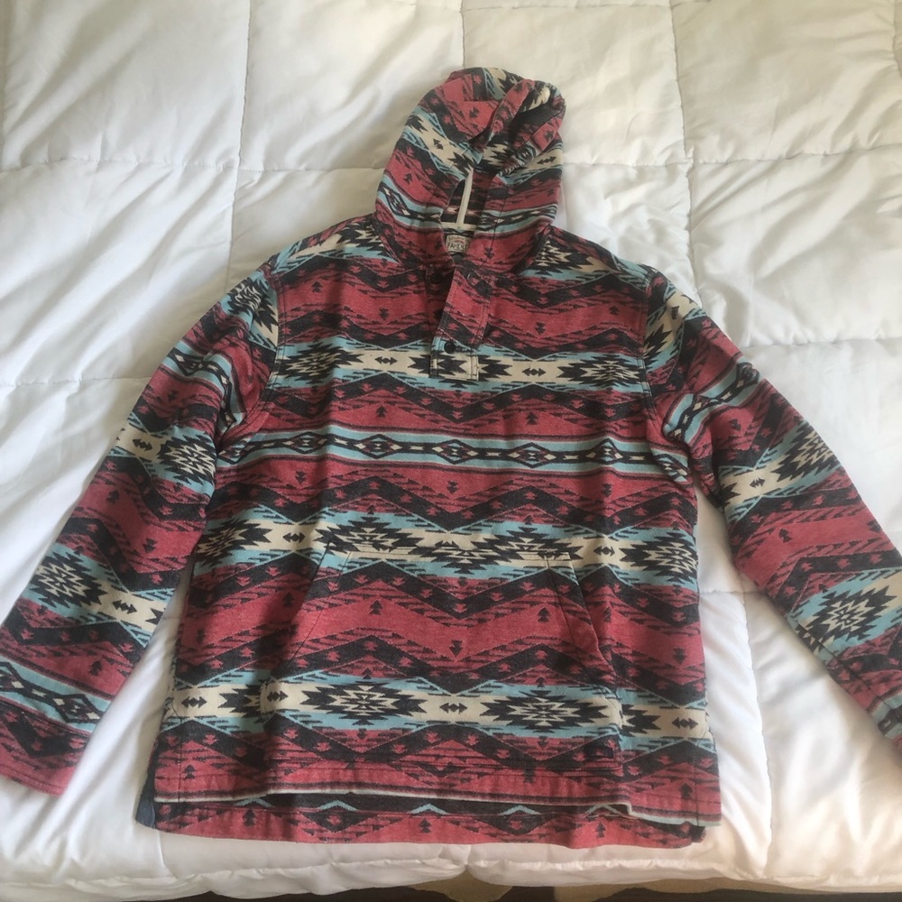 Faherty Poncho in “Topeka Rail”, size Medium